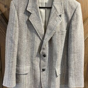 Vtg USA Pendleton Herringbone Wool Tweed Blazer Sz 42 Men's Sports Coat Jacket